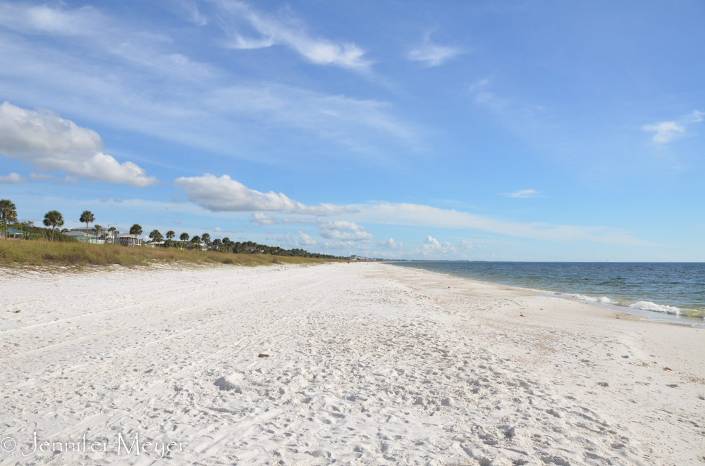 The soft white sand beaches Florida is famous for.