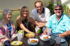 Mary Francis with Coleen, Ray, and Scott.