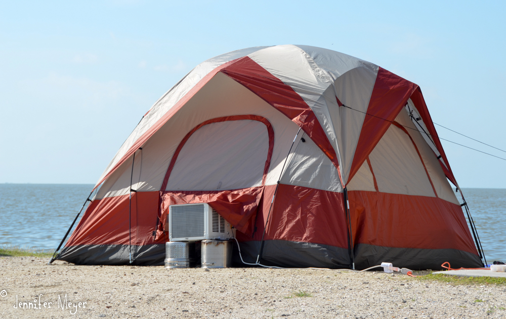 Tent camping Texas-style.