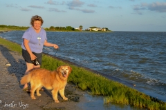 There was no beach, just a sea wall.