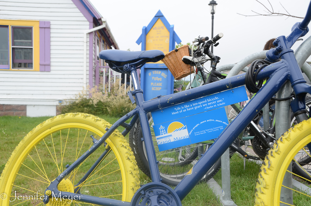 City bicycles.