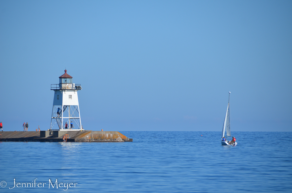 Saturday, I took a walk out to the lighthouse.