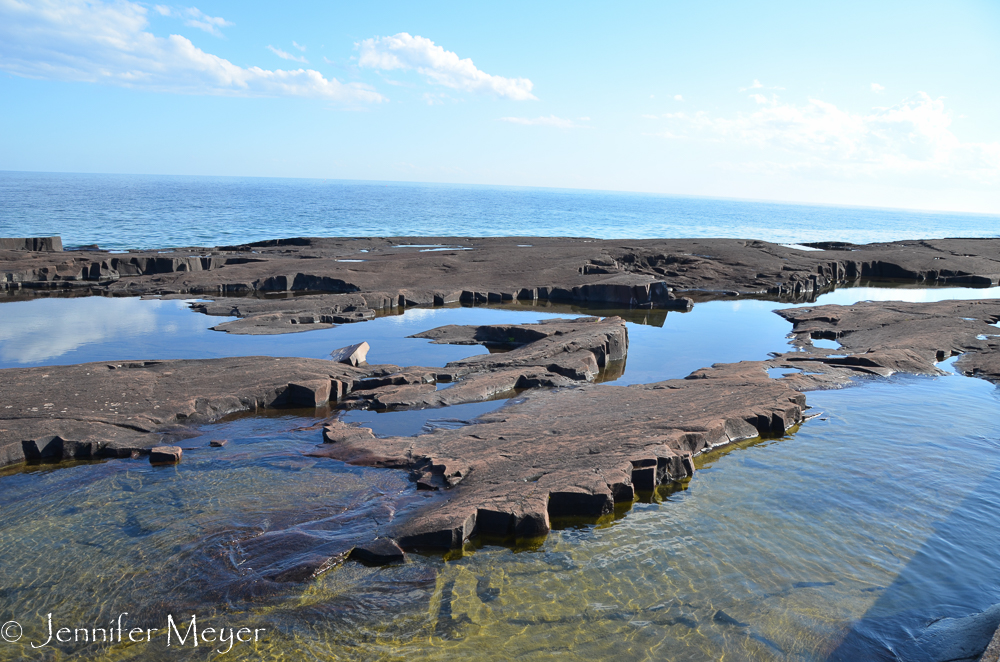 Such interesting rock slabs.