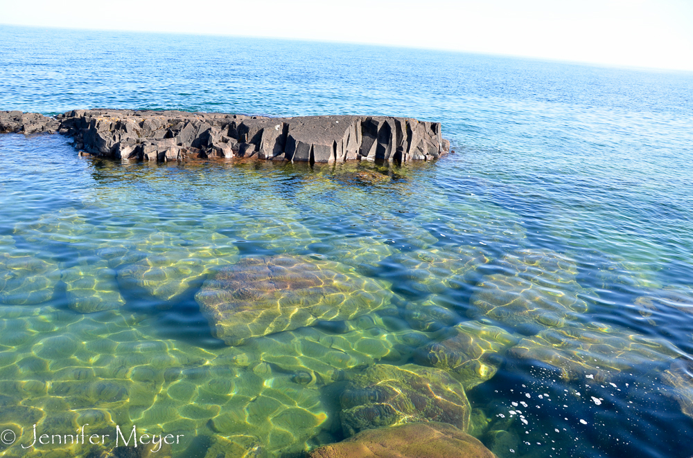 Moss rocks.