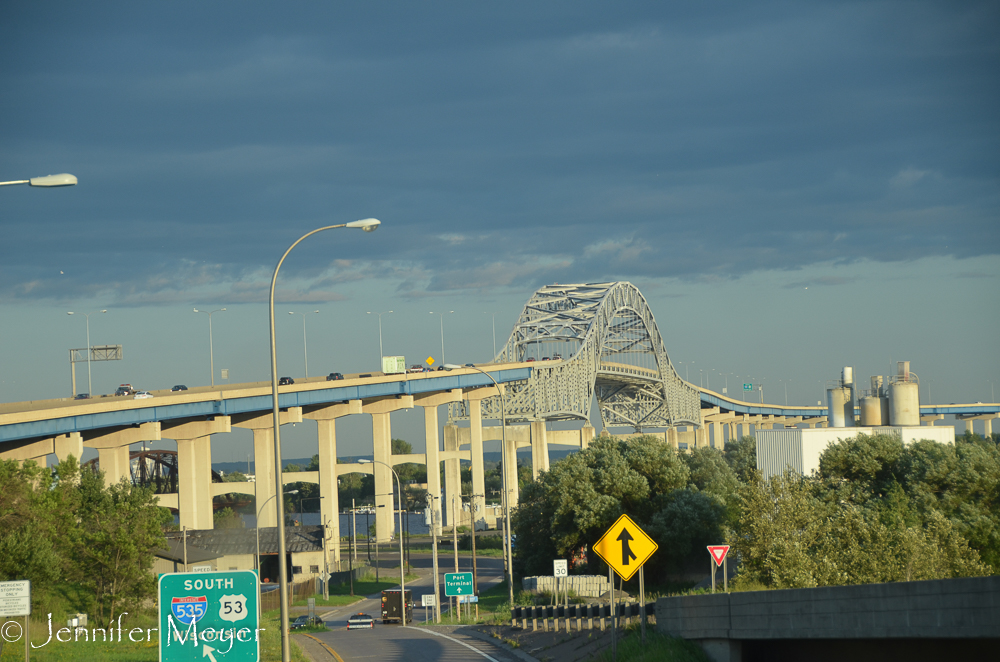 The bridge from Duluth to Wisconsin.