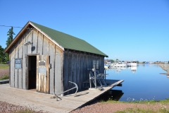 The old fish shack by the harbor.