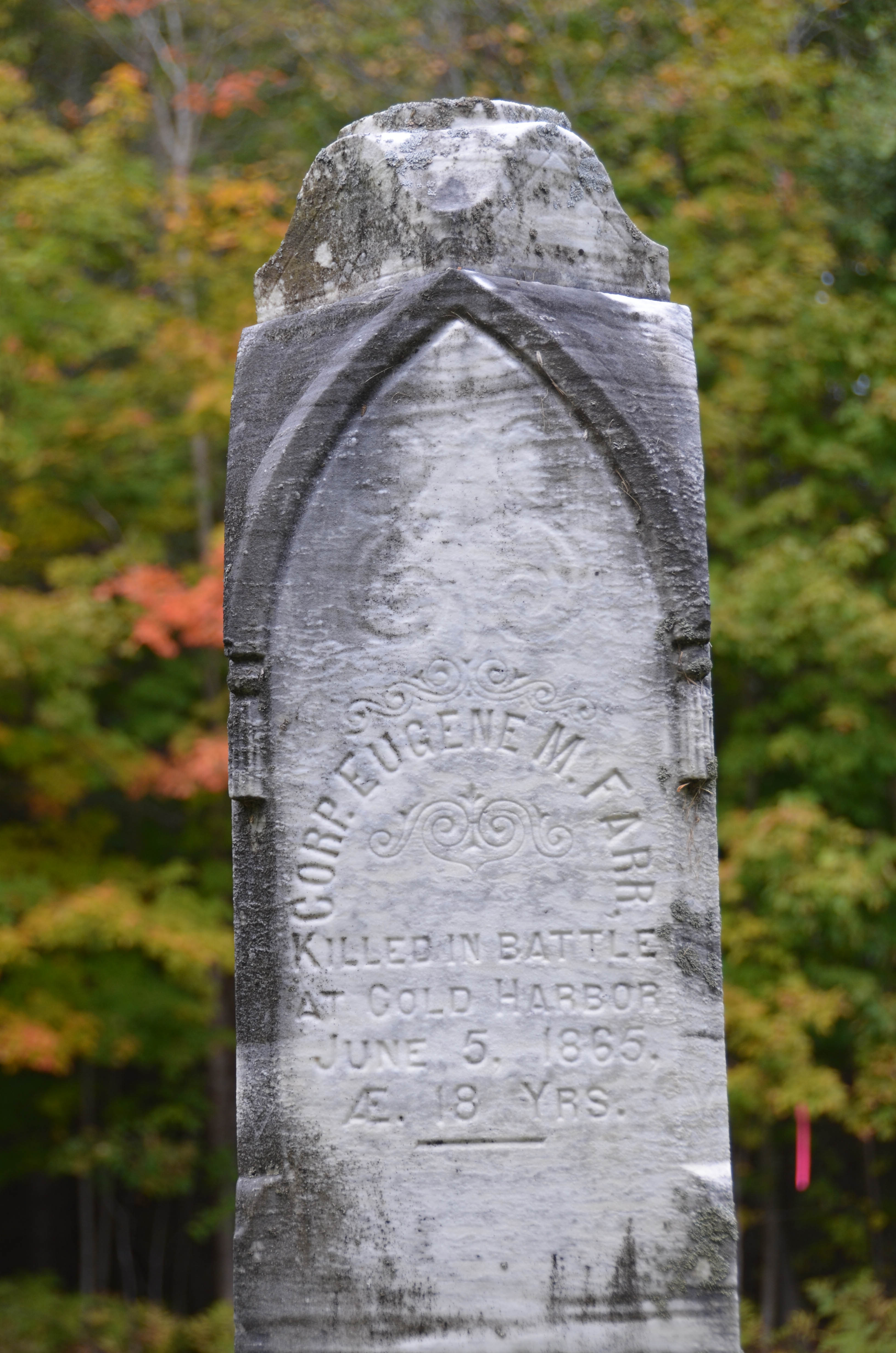 This 18-year-old was killed in the Civil War.