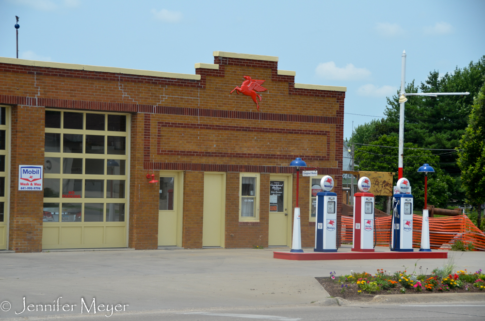 When I was a kid, there were two gas stations in town: the Flying Horse and the Dinosaur.