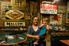 Our waitress and a little helper.