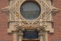 The bank was designed by Louis Sullivan (Wright's mentor) in 1914.