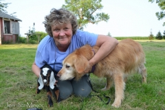 At first, Bailey thought they were puppies and got down on her front paws with an invite to play.