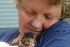 Her favorite place to be is right here.