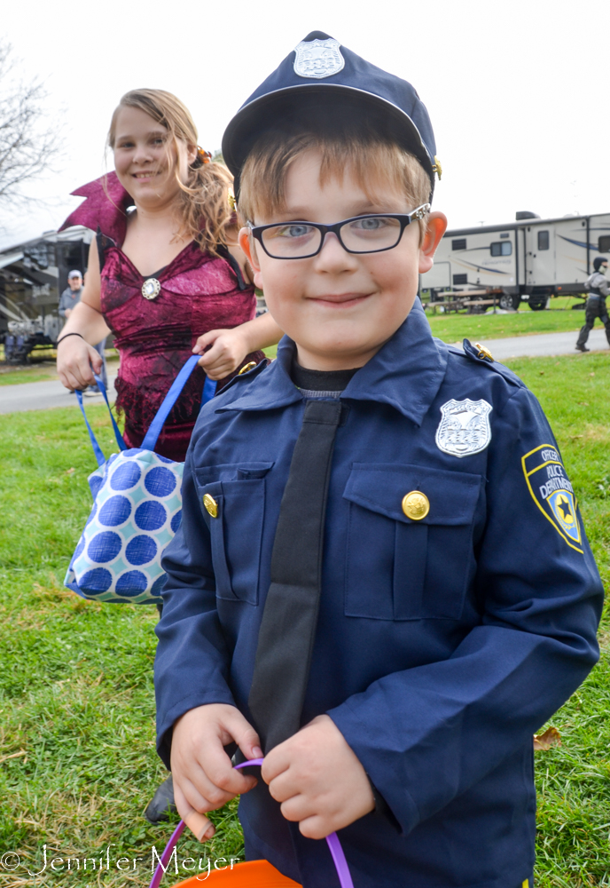 Young police officer.