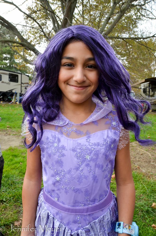 Purple girl.