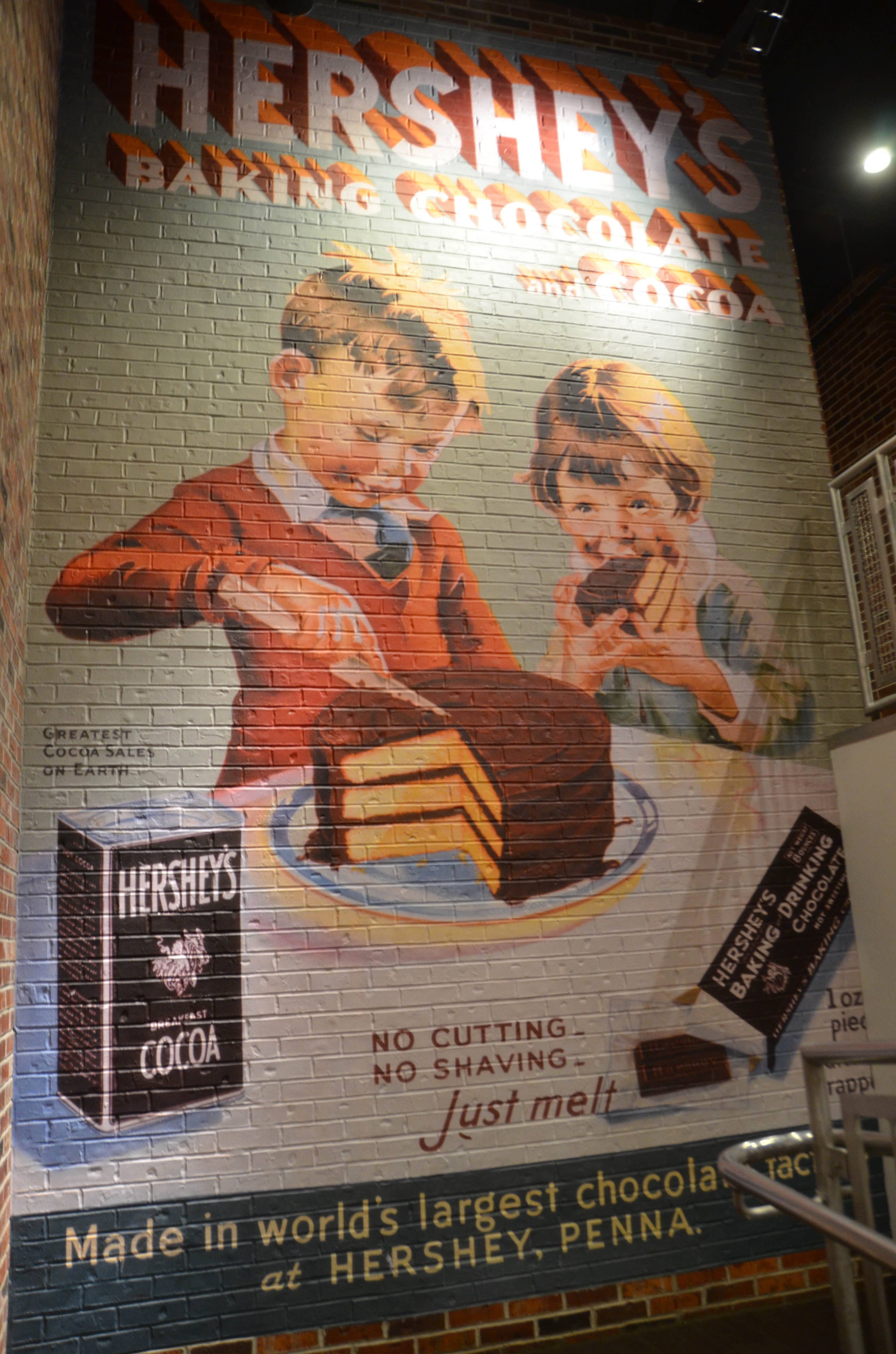 Mural in Chocolate World.