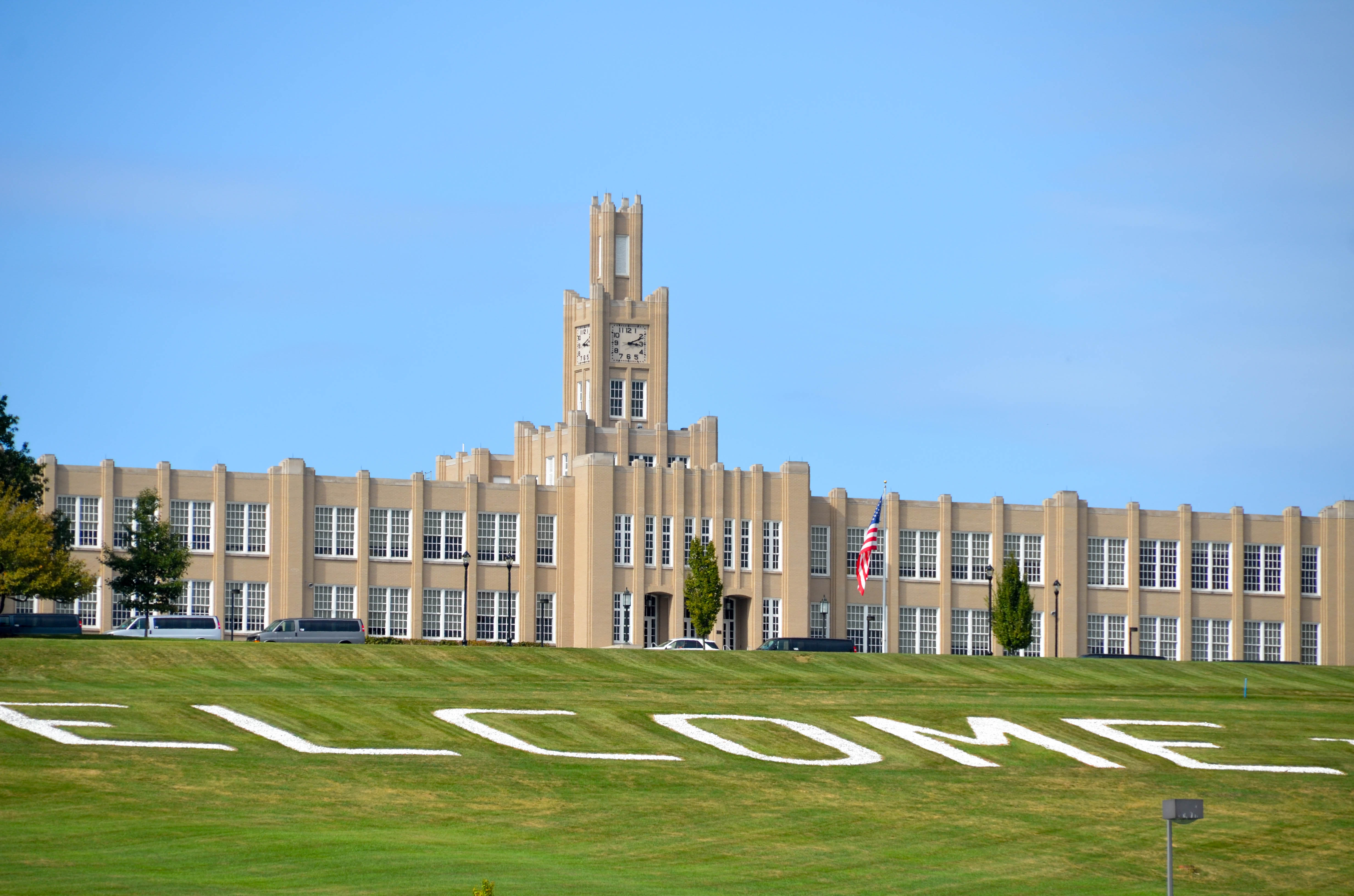 Hershey High School, built by Milton.
