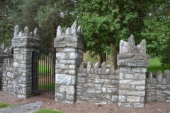 Gates to the Hershey Foundation mansion.