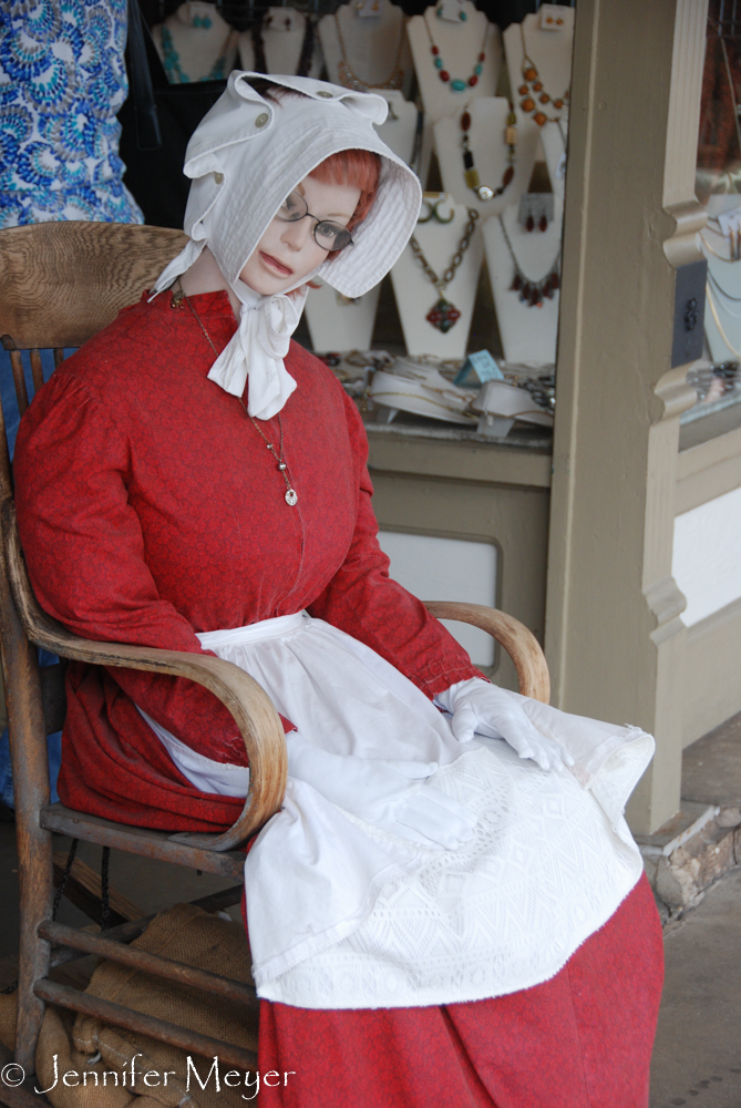 Pioneer mannequin becomes shoppers.