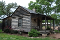 The museum had several structures from the town's early settlers.
