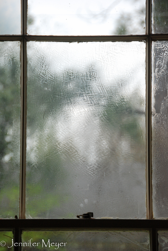 Original glass windows.