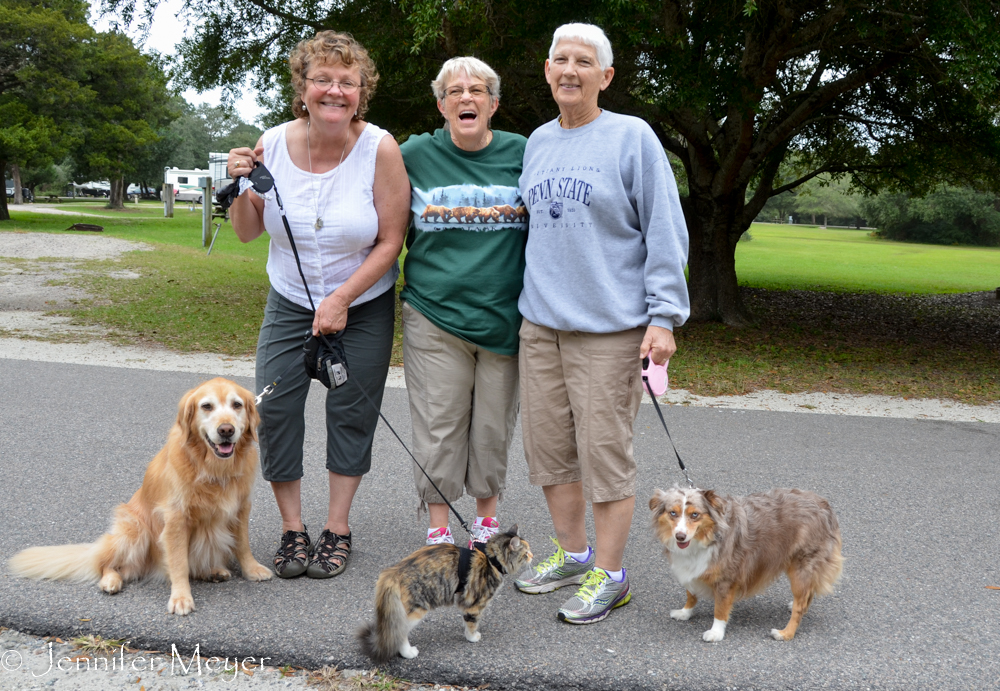 So we took another pet walk, and ran into friends we'd made in Pennsylvania!