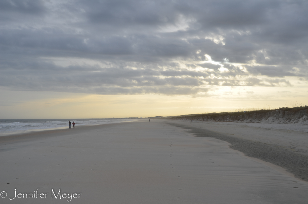 One last beach walk for the day.