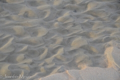 Patterns in the sand.