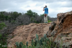 Marsha gets a view shot.