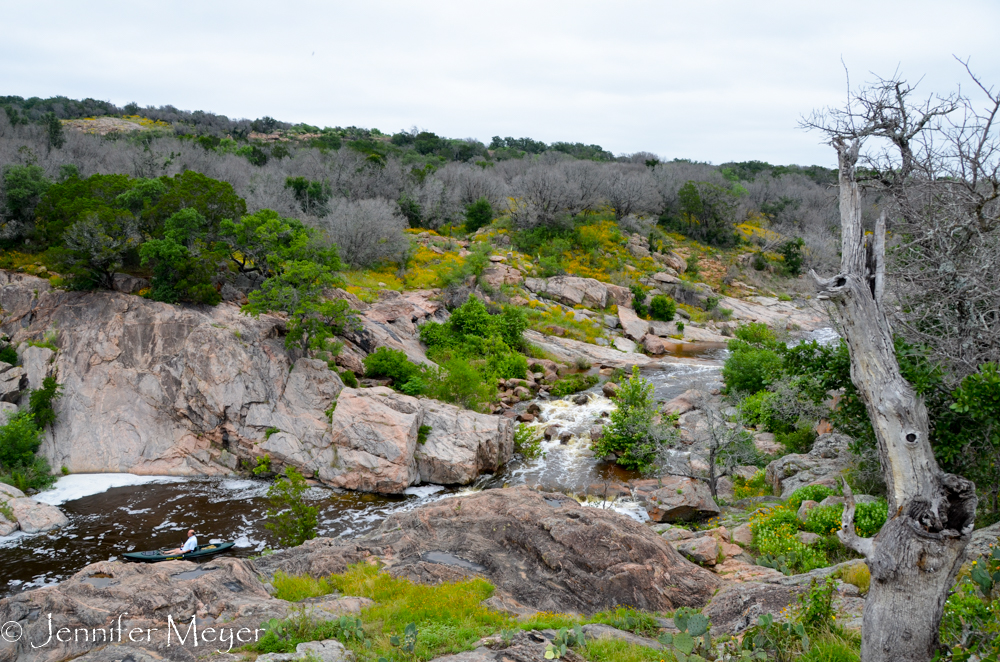 We took a hike up a rocky overlook.