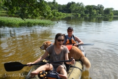 Beth and I took our canoe out for a paddle.