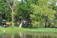 Our site from the boat.