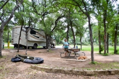 We got to Inks Lake early and set up.