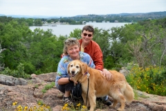 Us with Inks Lake behind.