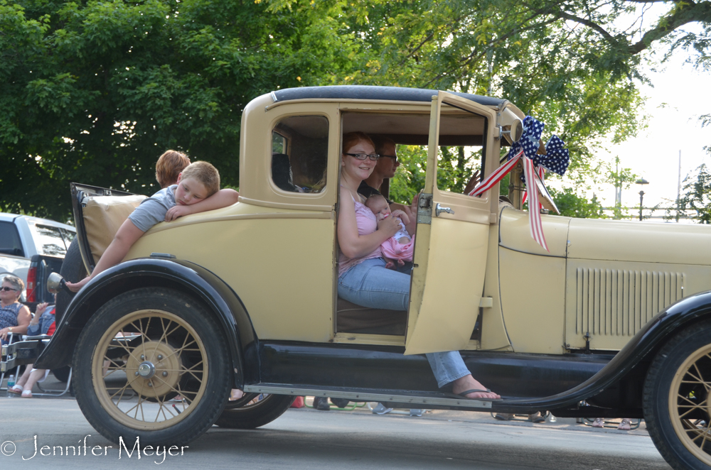 Too hot and weary to be festive.