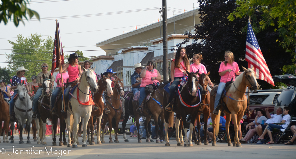 Then all the horseriders...