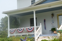 A bike ready for the kids' bike parade.