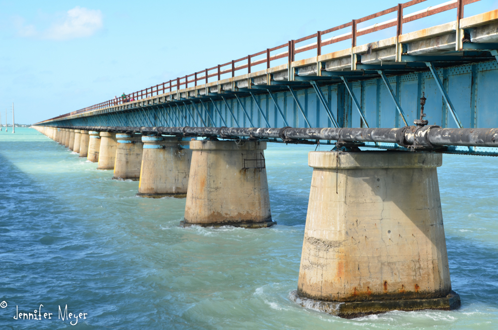 This one, 7-mile bridge, has been turned into a pedestrian walk.