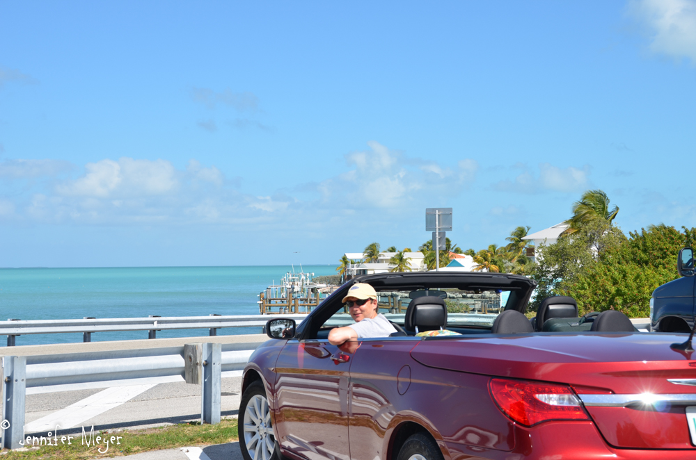 What a great day to be driving in a convertible.