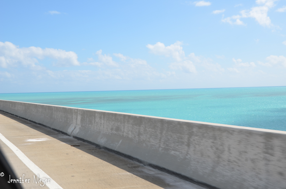 The next day, we had to leave behind the turquoise water of the Keys.