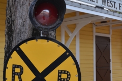 Railroad crossing.