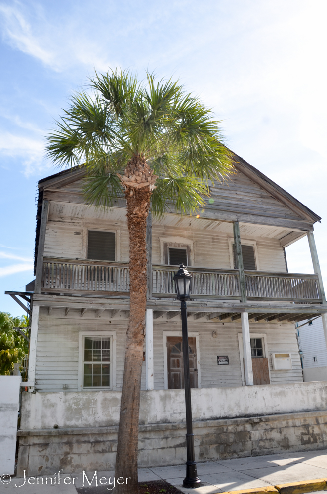 Not all the houses in Key West are fixed up.