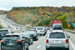 We hit some bad traffic driving on Mass Pike.