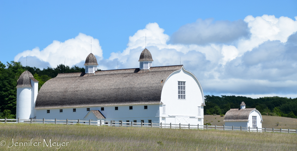 I got this shot of a famous Glen Arbor barn on the way back to town.