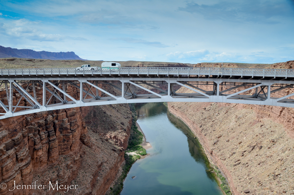 The next morning, we went back to the Navajo Bridge.