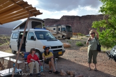 Back at the campground, Kate describes the condors.