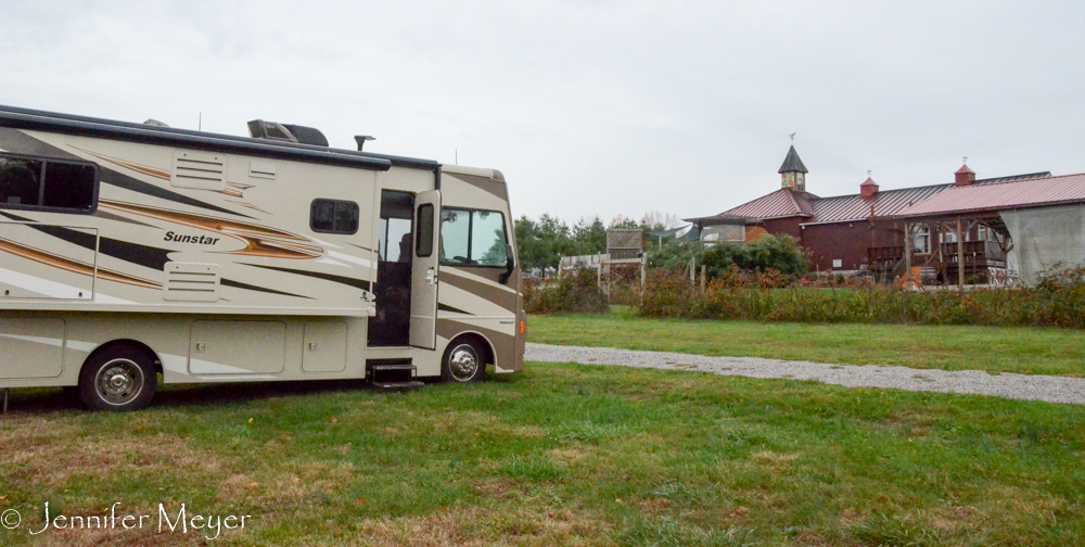 We parked at the Wildside Winery for the night.