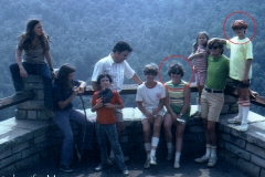 That's Jackie (middle) and Jim (right) in 1970.