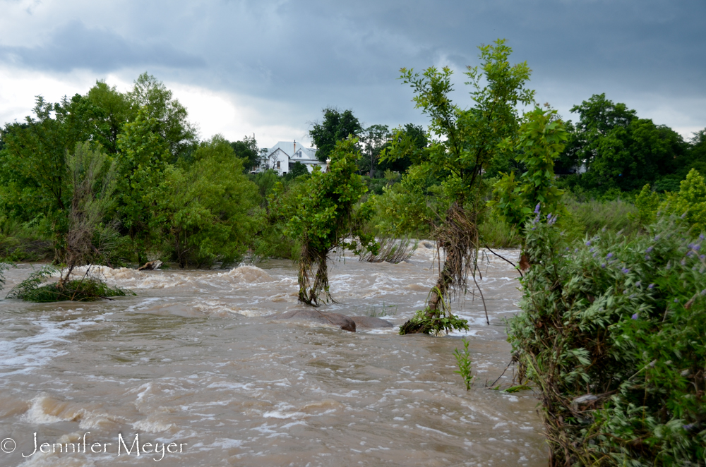 And the river was higher than ever.