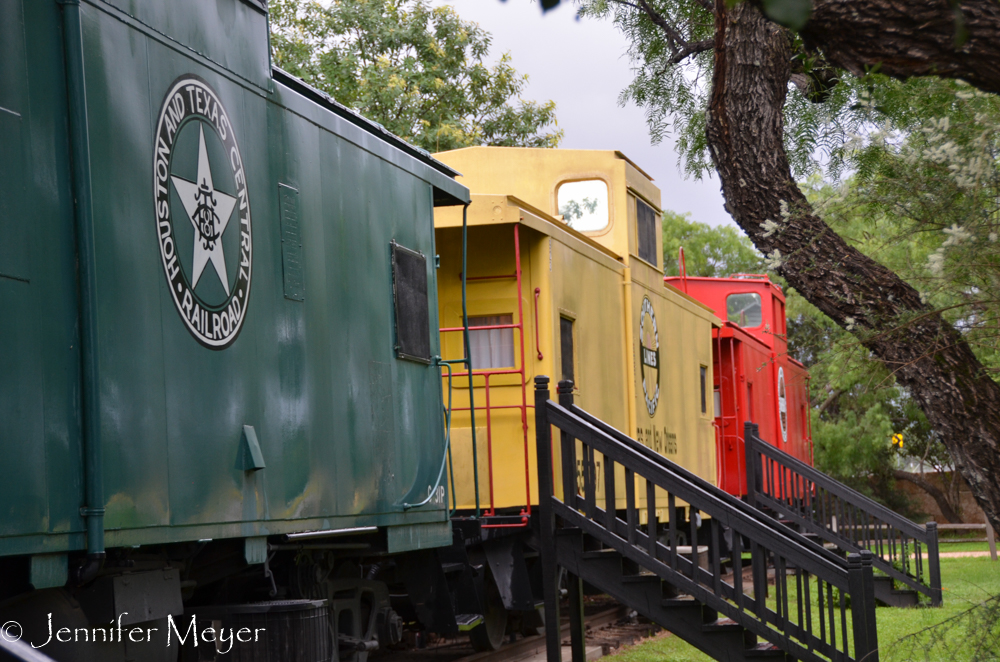 A hotel of railroad cars.