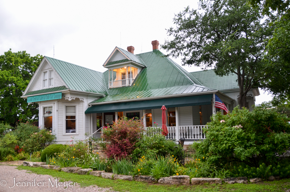 Now a cafe, this was the house filmed in "Chain Saw Masacre."